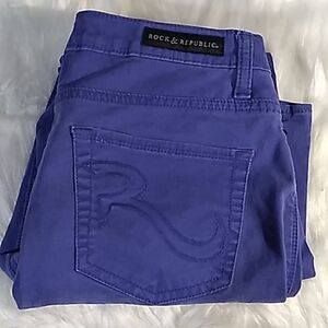 Rock & Republic dark blue ankle skinny pants